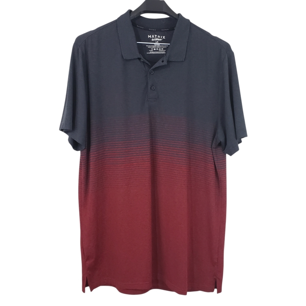Matrix  dri-Wear  Men's Polo Shirt Size Large
